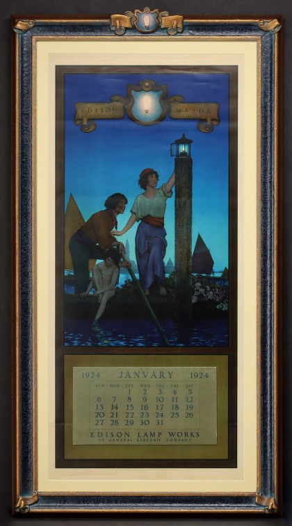 A Collection of Mint Full Pad Calendars Illustrated by Maxfield Parrish