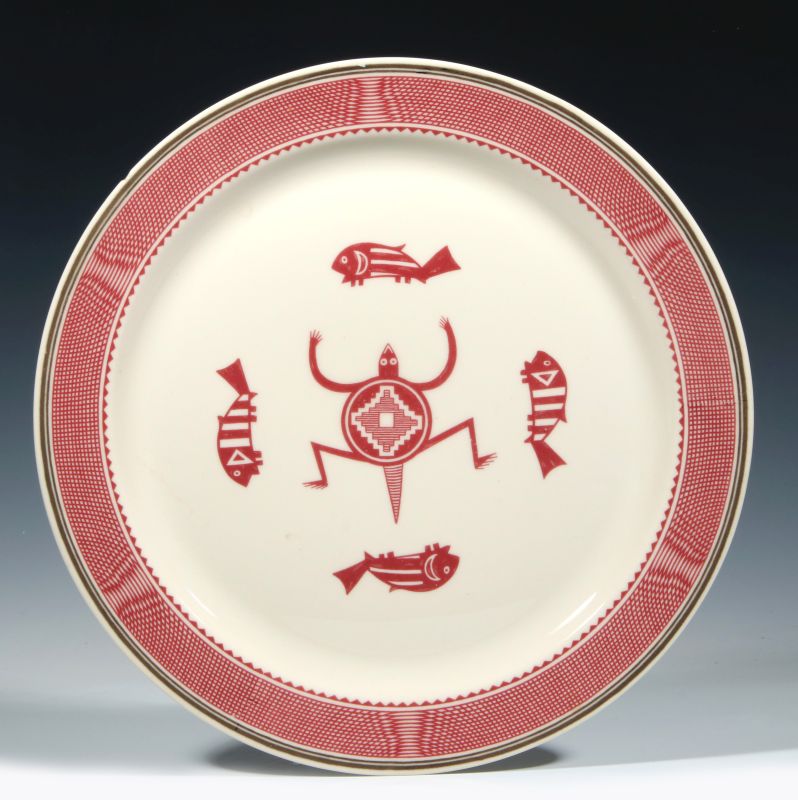 AT&SF SANTA FE MIMBRENO PATTERN CHOP PLATE