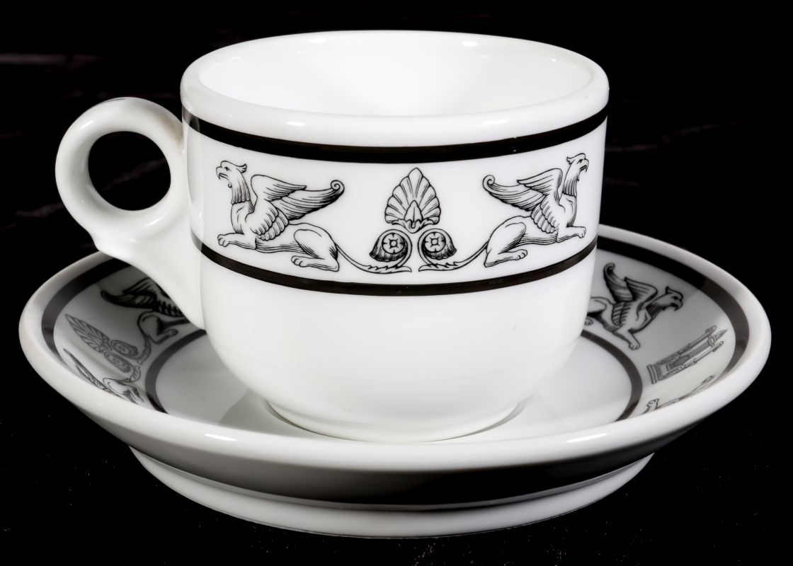 AT&SF SANTA FE RR GRIFFON COFFEE CUP AND SAUCER