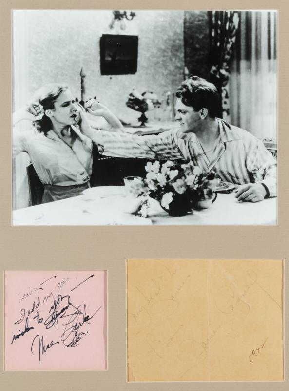 JAMES CAGNEY AND MAE CLARK AUTOGRAPHS AND PHOTO