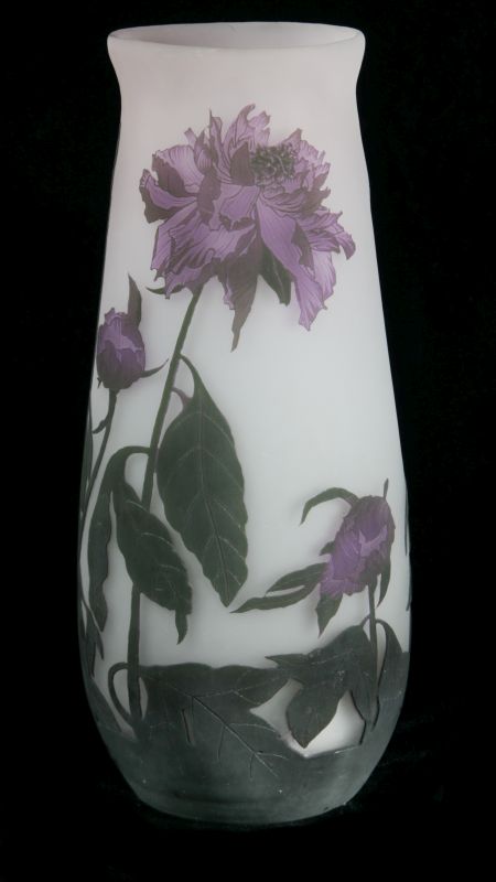 A FRENCH CAMEO GLASS VASE SIGNED ARSALL 