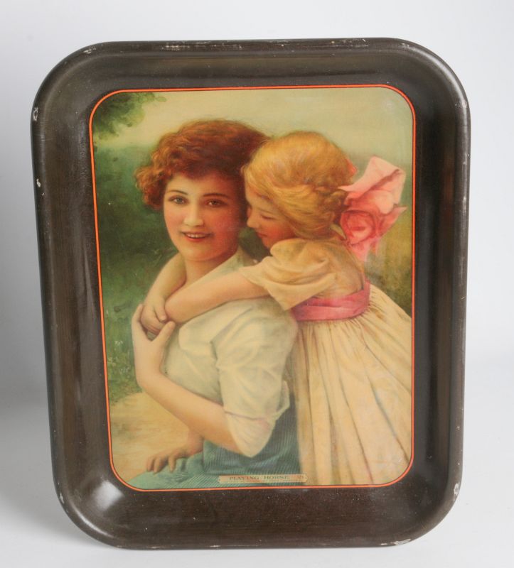 AN AMERICAN ART WORKS TIN LITHO TRAY