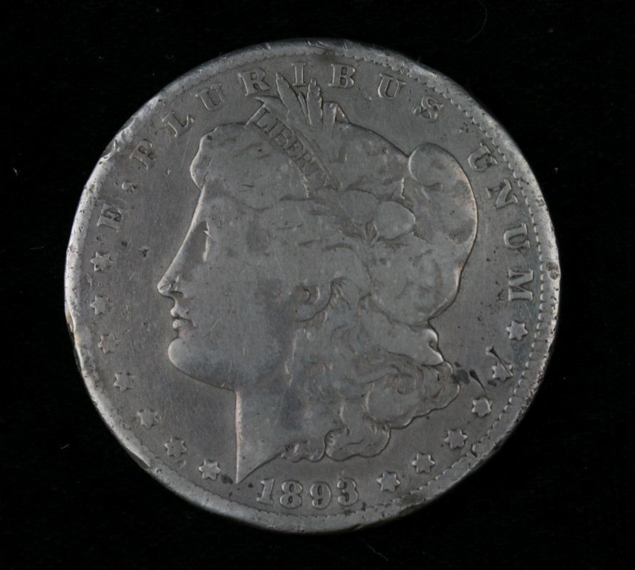 1893 CC MORGAN SILVER DOLLAR