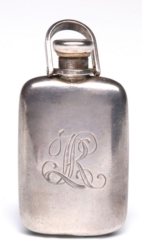 A STERLING SILVER PERFUME PENDANT