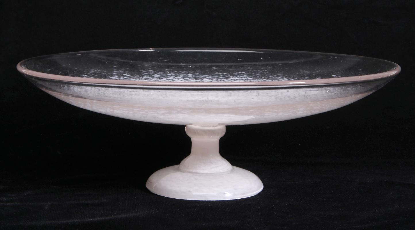 A SCHNEIDER FRENCH ART GLASS COMPOTE