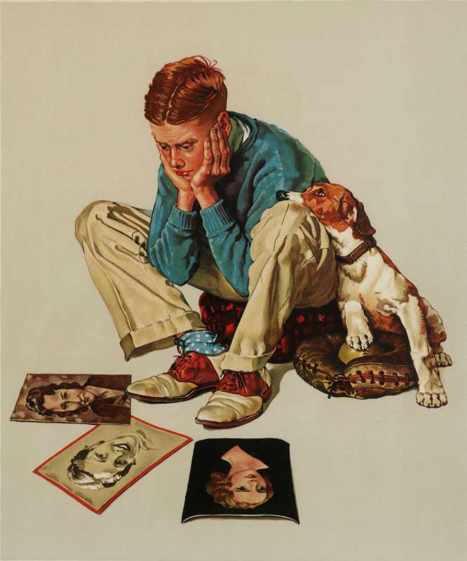 NORMAN ROCKWELL (1894-1978) SIGNED LITHOGRAPH