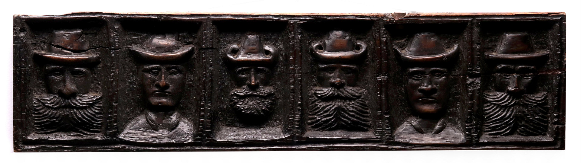 TWO 19TH CENTURY CARVED WOOD PANELS