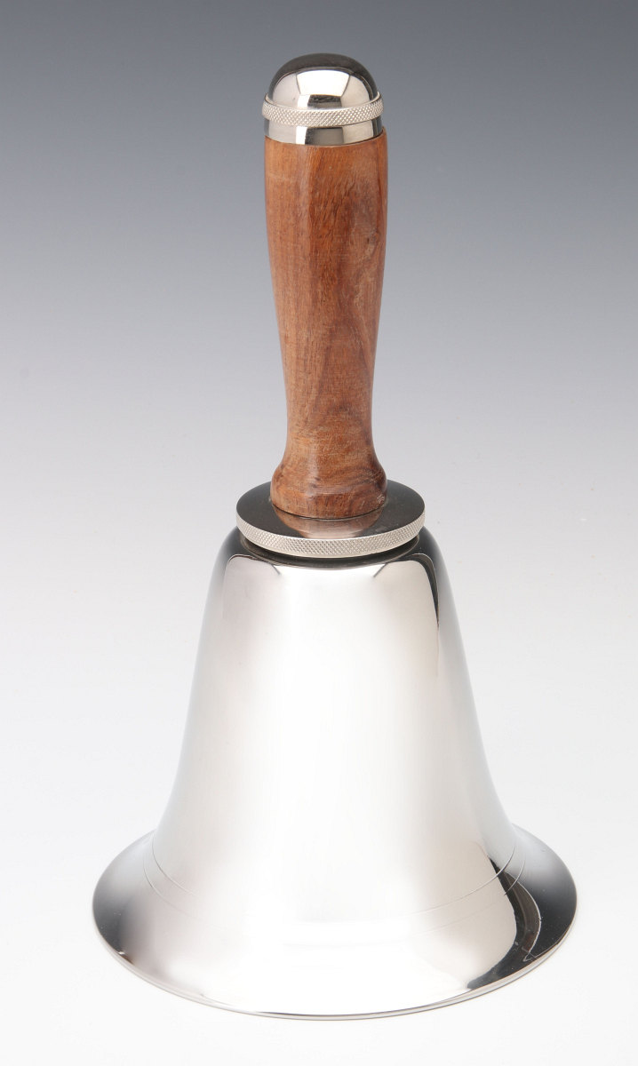 A BELL FORM COCKTAIL SHAKER