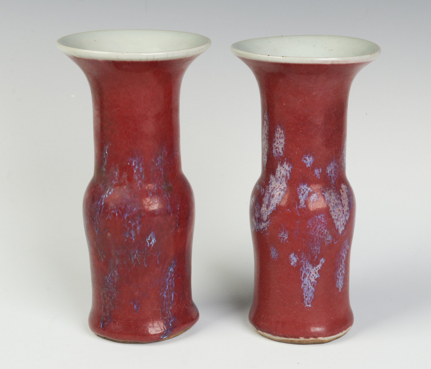 A PAIR EARLY 20TH C. CHINESE SANG DE BOEUF VASES