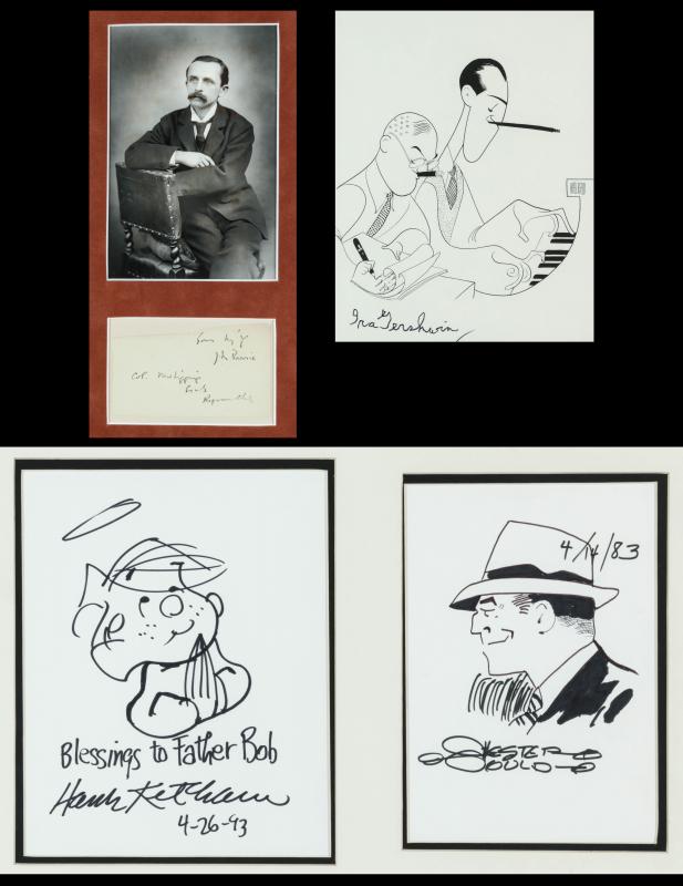 A COLLECTION OF ORIGINAL SKETCHES AND AUTOGRAPHS