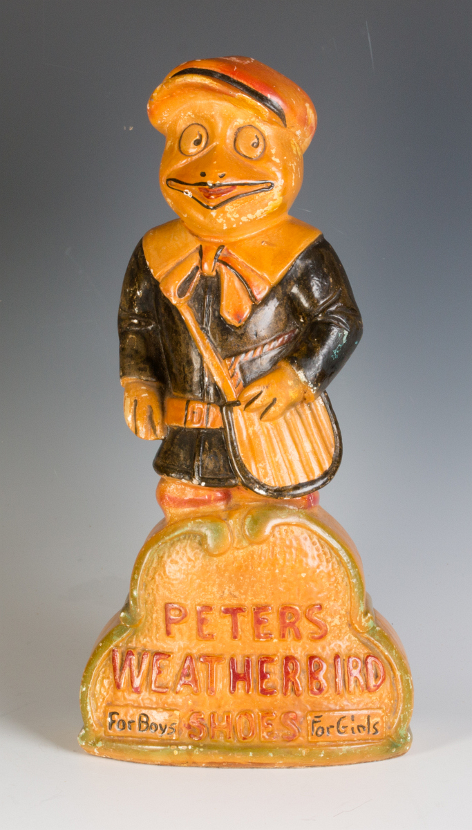 A PETER'S WEATHERBIRD SHOES ADVERTISING FIGURE