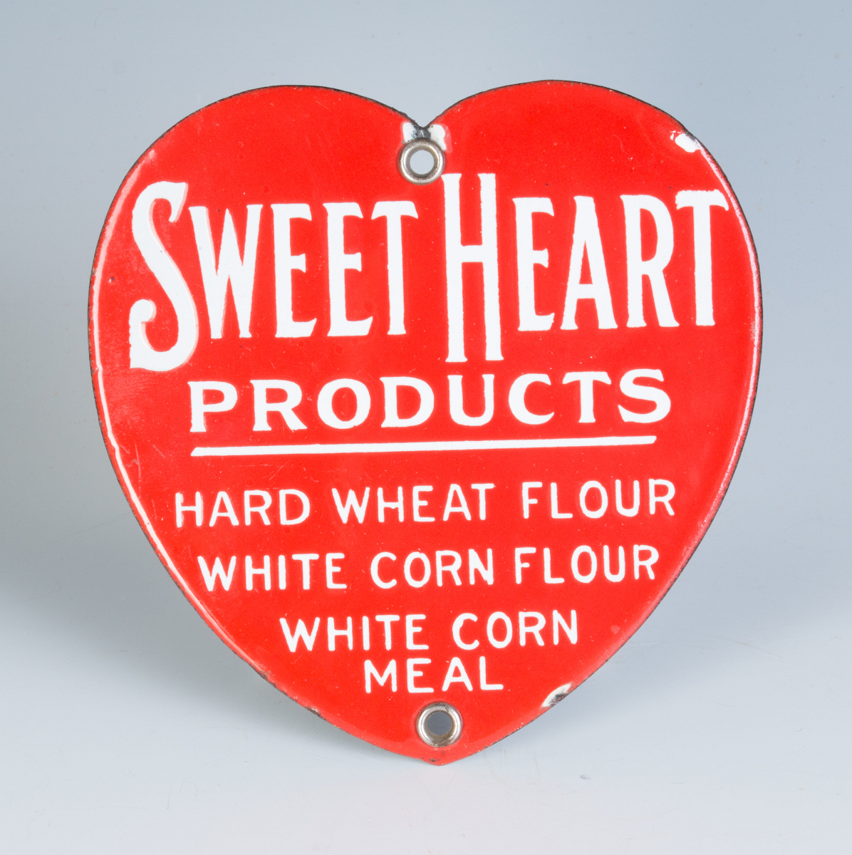 SWEET HEART PRODUCTS PORCELAIN HEART SHAPE SIGN