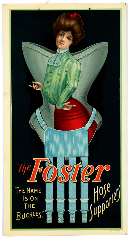 A STRIKING ADVTG SIGN FOR FOSTER HOSE SUPPORTERS