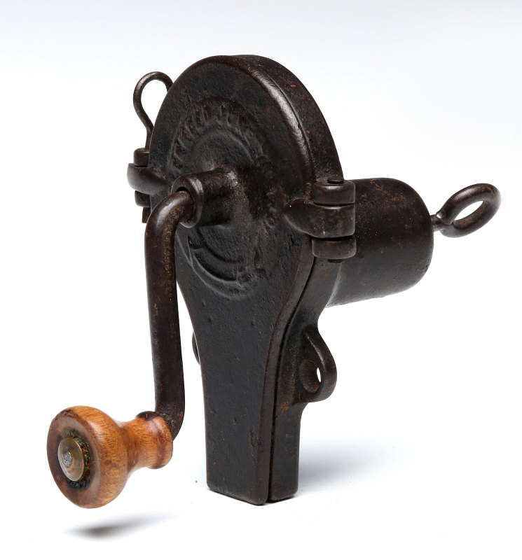 AN ANTIQUE NUTMEG GRATER, PATENT DATE 1870