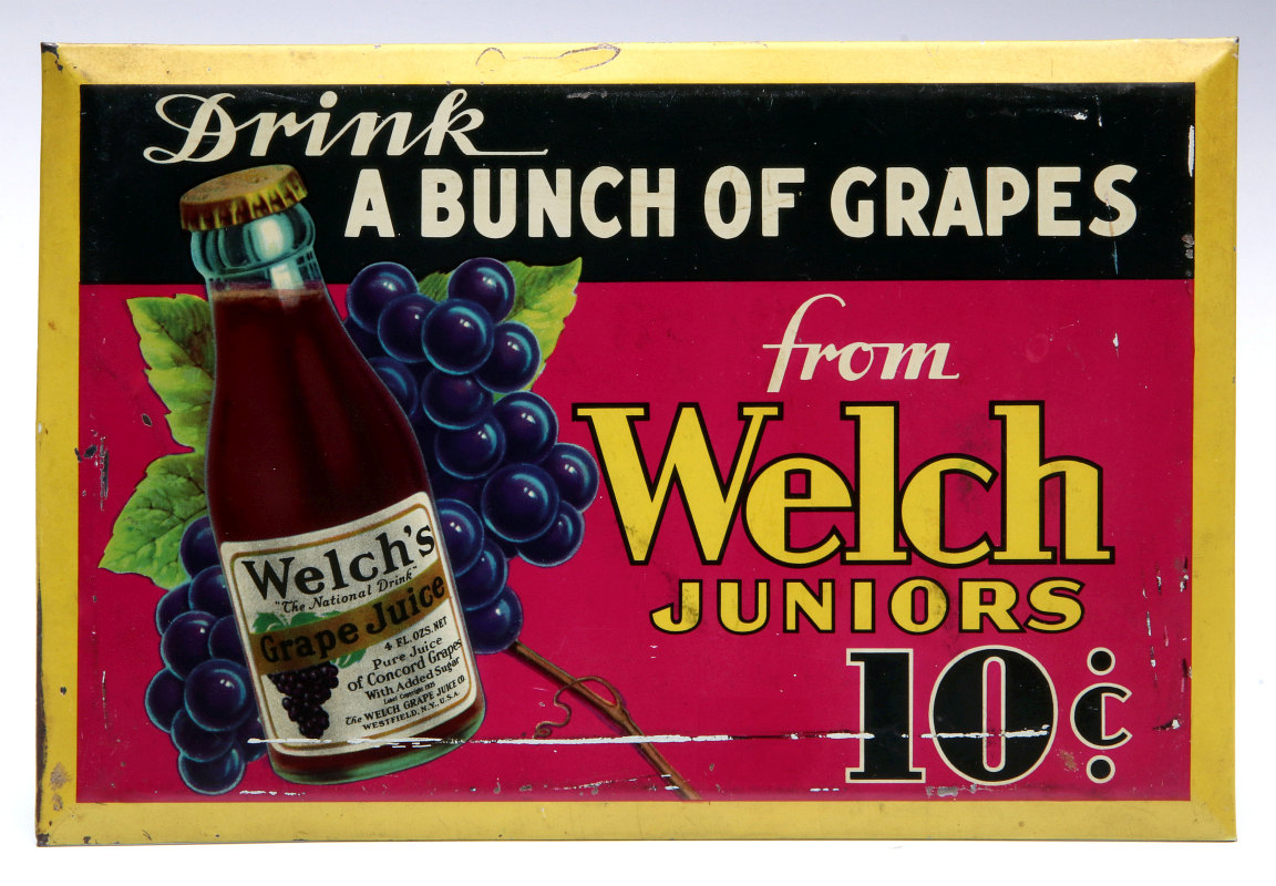 DRINK A BUNCH OF GRAPES - WELCH JUNIORS 10 CENTS