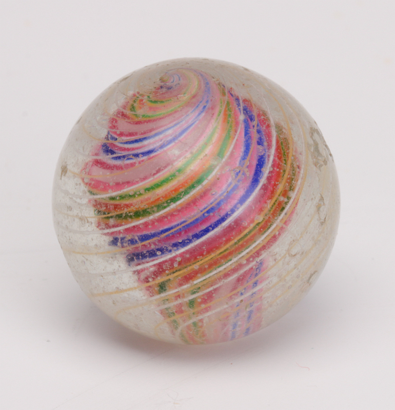 A SOLID CORE SWIRL MARBLE, 1-1/8 INCHES