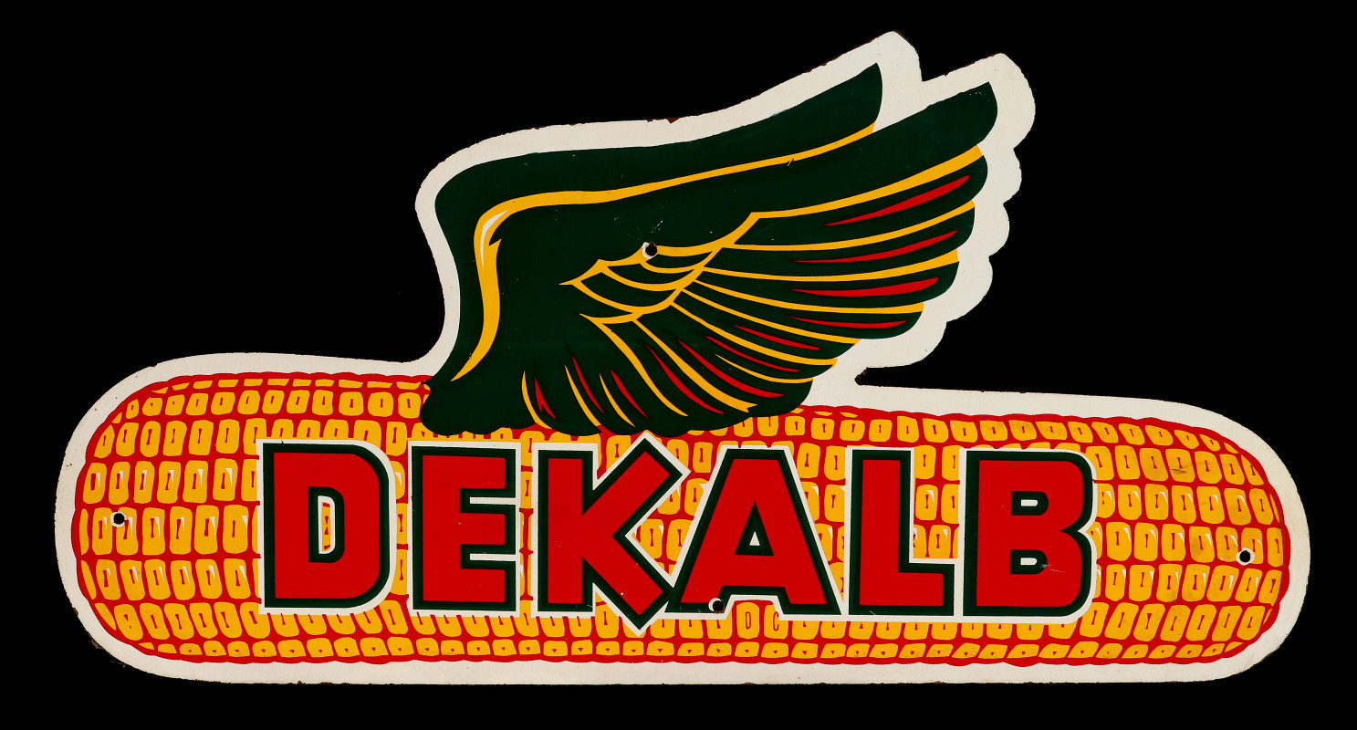 A LATE 20TH CENTURY DEKALB SEED ADVERTISING SIGN