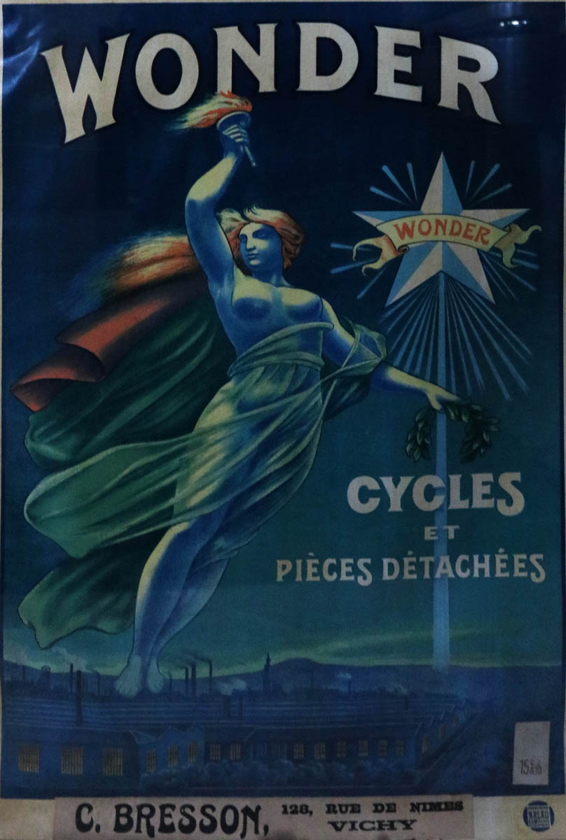 ORIGINAL FRENCH BICYCLE POSTER FOR WONDER CYCLES