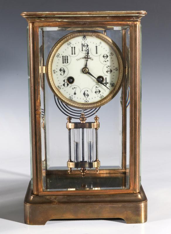 A FRENCH CRYSTAL REGULATOR RETILED BY TIFFANY & CO