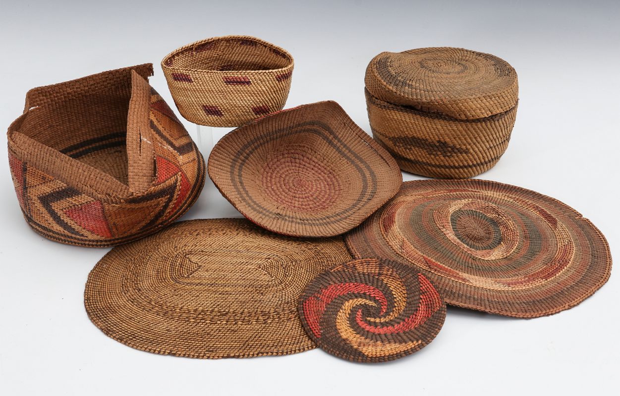A COLLECTION OF NORTHWEST COAST BASKETRY