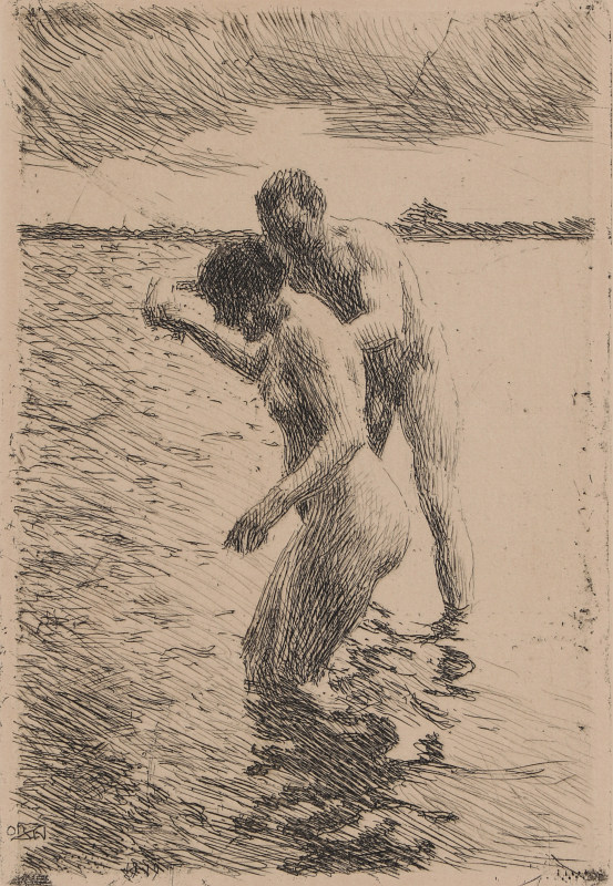 ANDERS ZORN (1860-1920) PENCIL SIGNED ETCHING