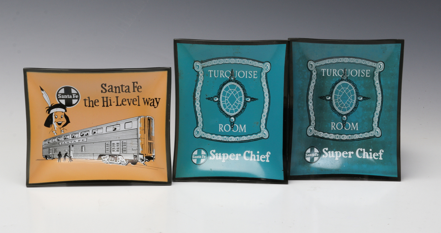 SANTA FE AND TURQUOISE ROOM AND 'HI-LEVEL' TRAYS