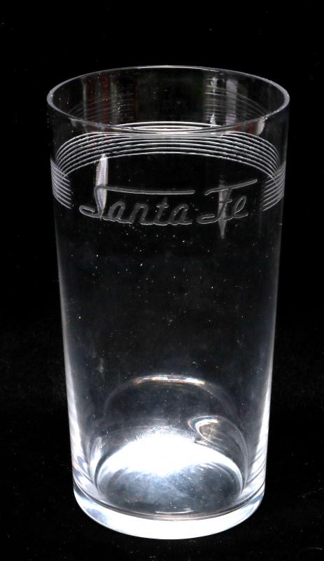 TWELVE PIECES SANTA FE DINING CAR CRYSTAL TUMBLERS