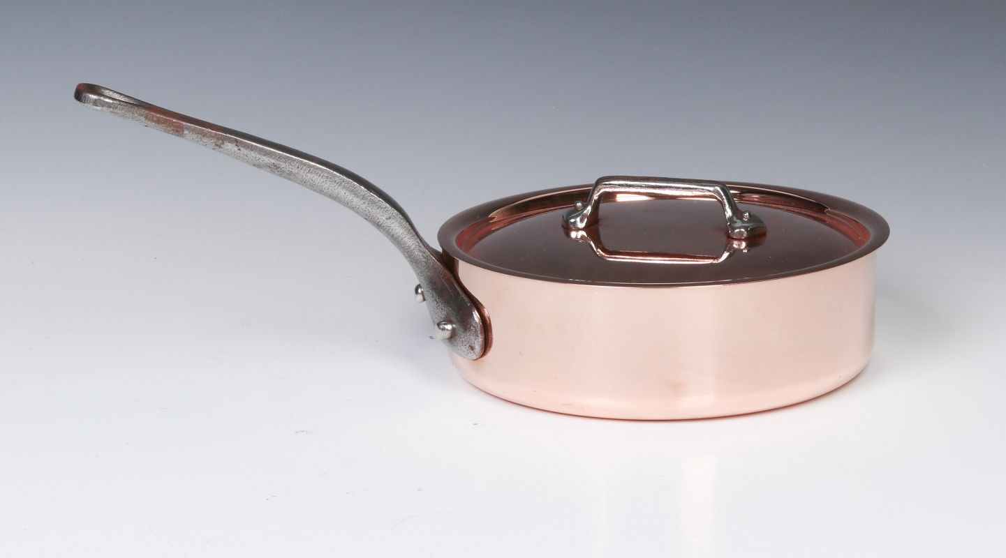 MAUVIEL M'HERITAGE FRENCH COPPER SAUTE PAN
