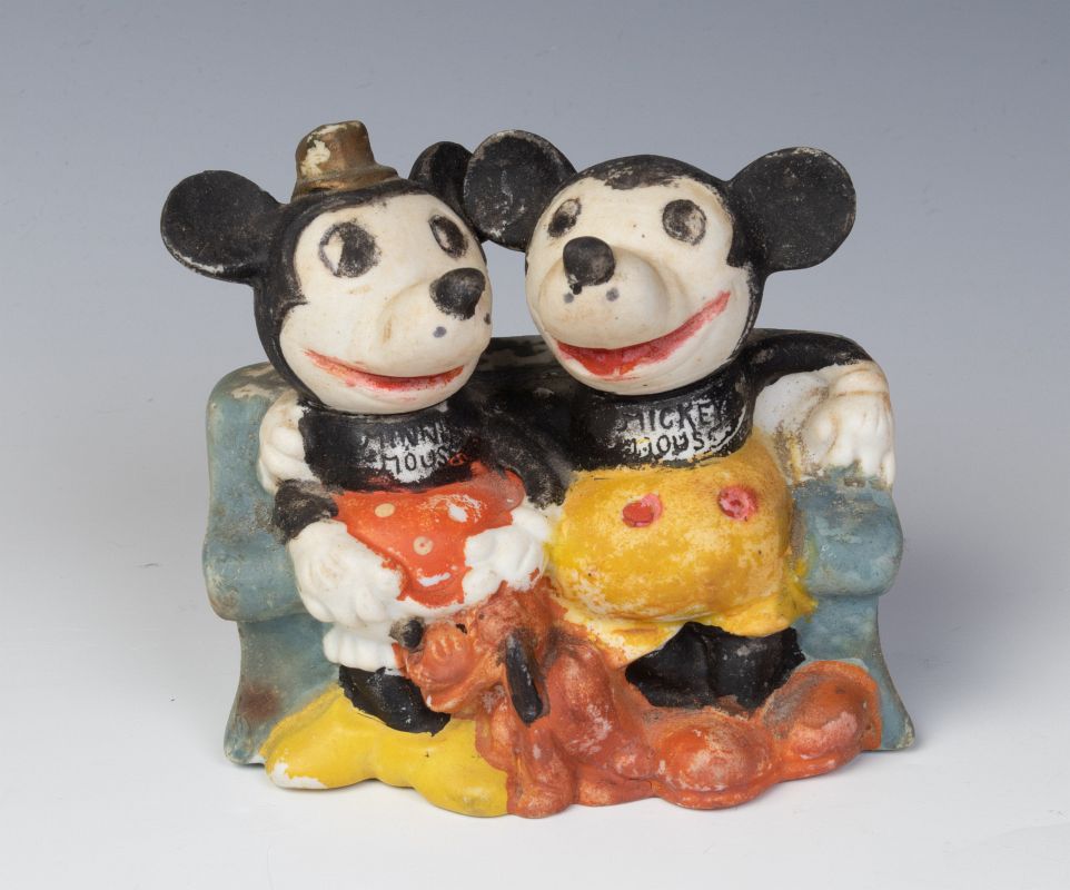 EARLY PIE EYE MICKEY AND MINNIE TOOTHBRUSH HOLDER