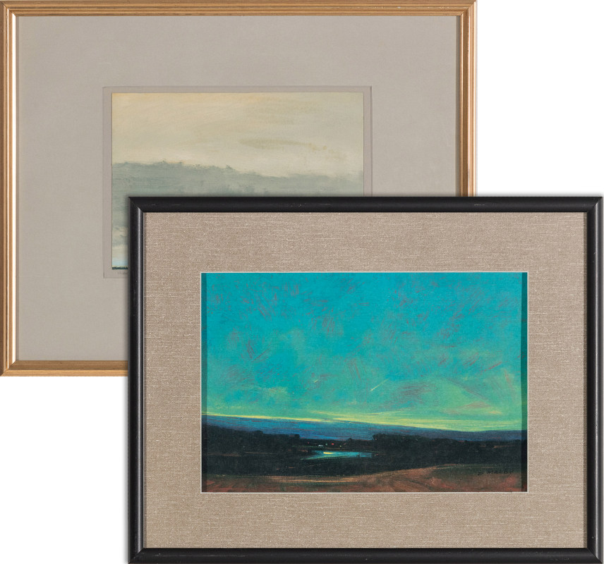 DAVID MELBY (1942-2014) OIL ON ARTIST'S BOARD (2)