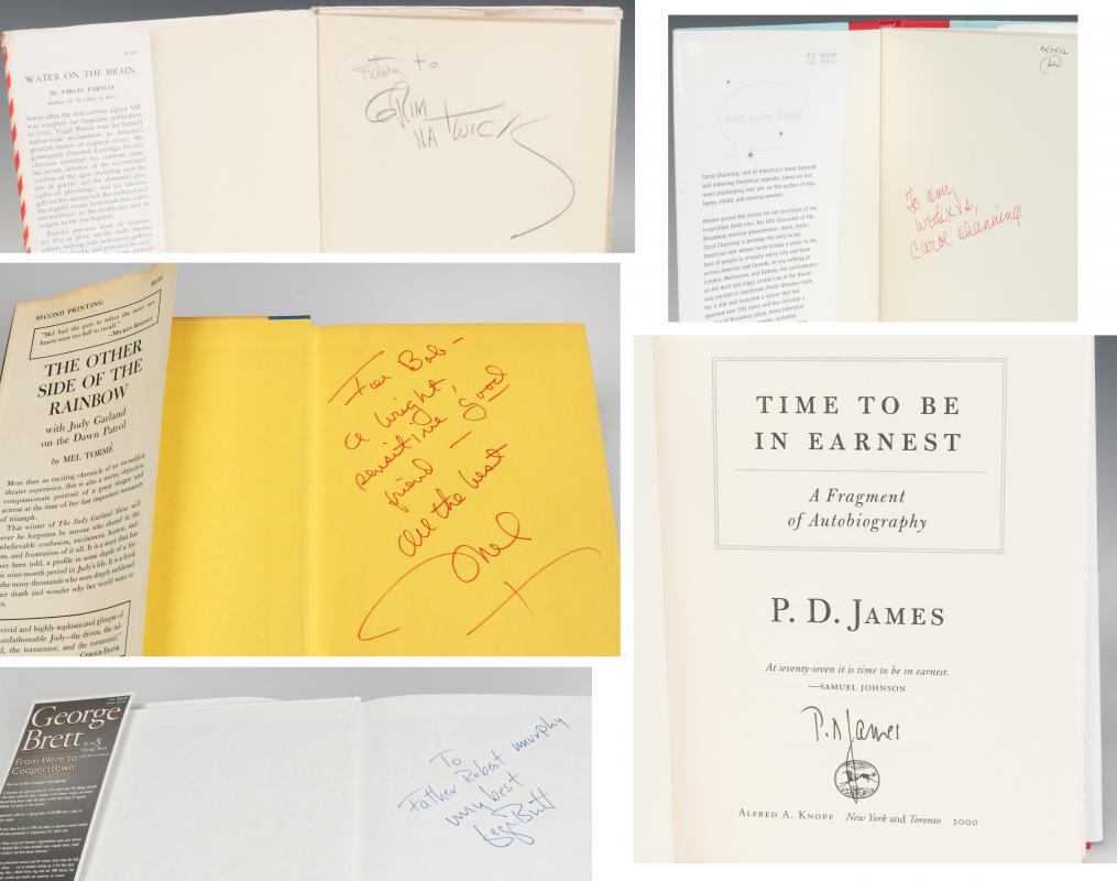 A COLLECTION OF THIRTY-FIVE BOOKS SIGNED BY AUTHOR
