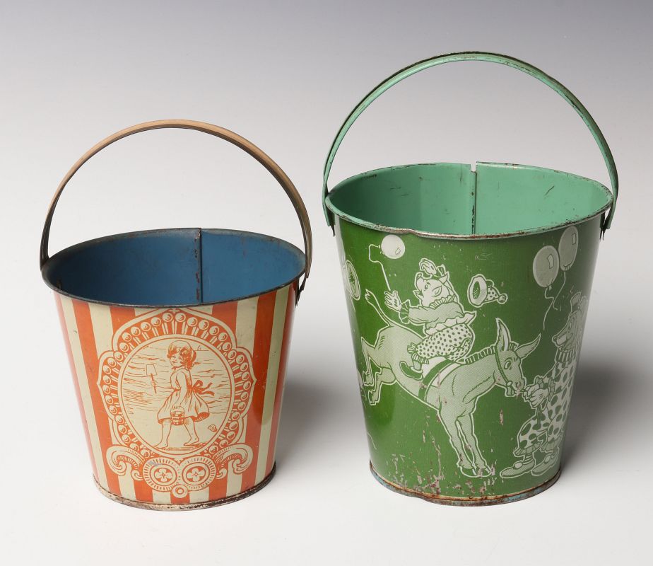 EARLY 20TH CENT CHEIN AND 'SEA SIDE' SAND PAILS