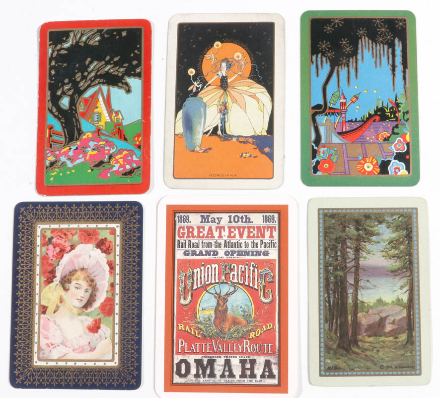 A COLLECTION OF 350 VINTAGE SWAP PLAYING CARDS