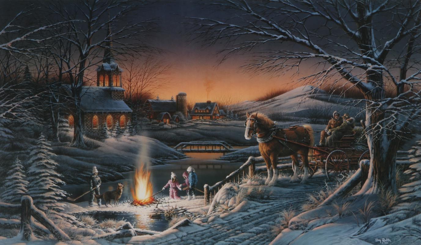 TERRY REDLIN 'SHARING THE EVE..' SIGNED & NUMBERED