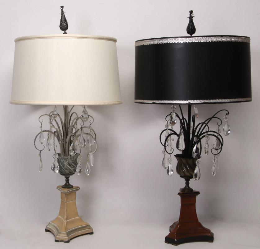 TWO 20TH CENTURY DECORATIVE TABLE LAMPS