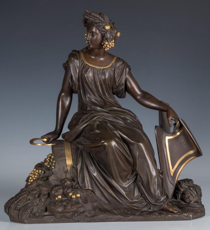 A FINE 19TH C. FRENCH BRONZE ALLEGORICAL | HARVEST
