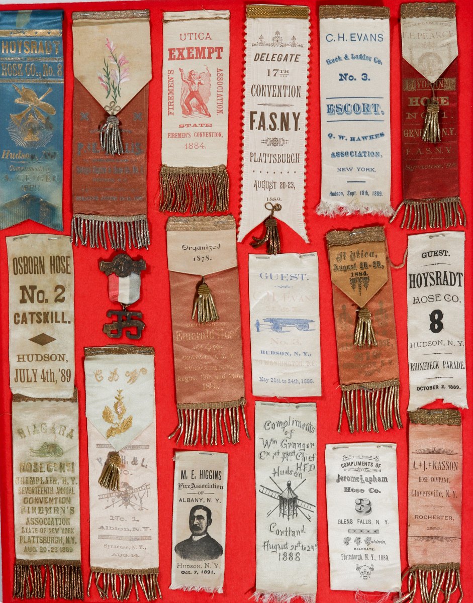 19TH C FIREFIGHTING CONVENTION ASSOCIATION RIBBONS