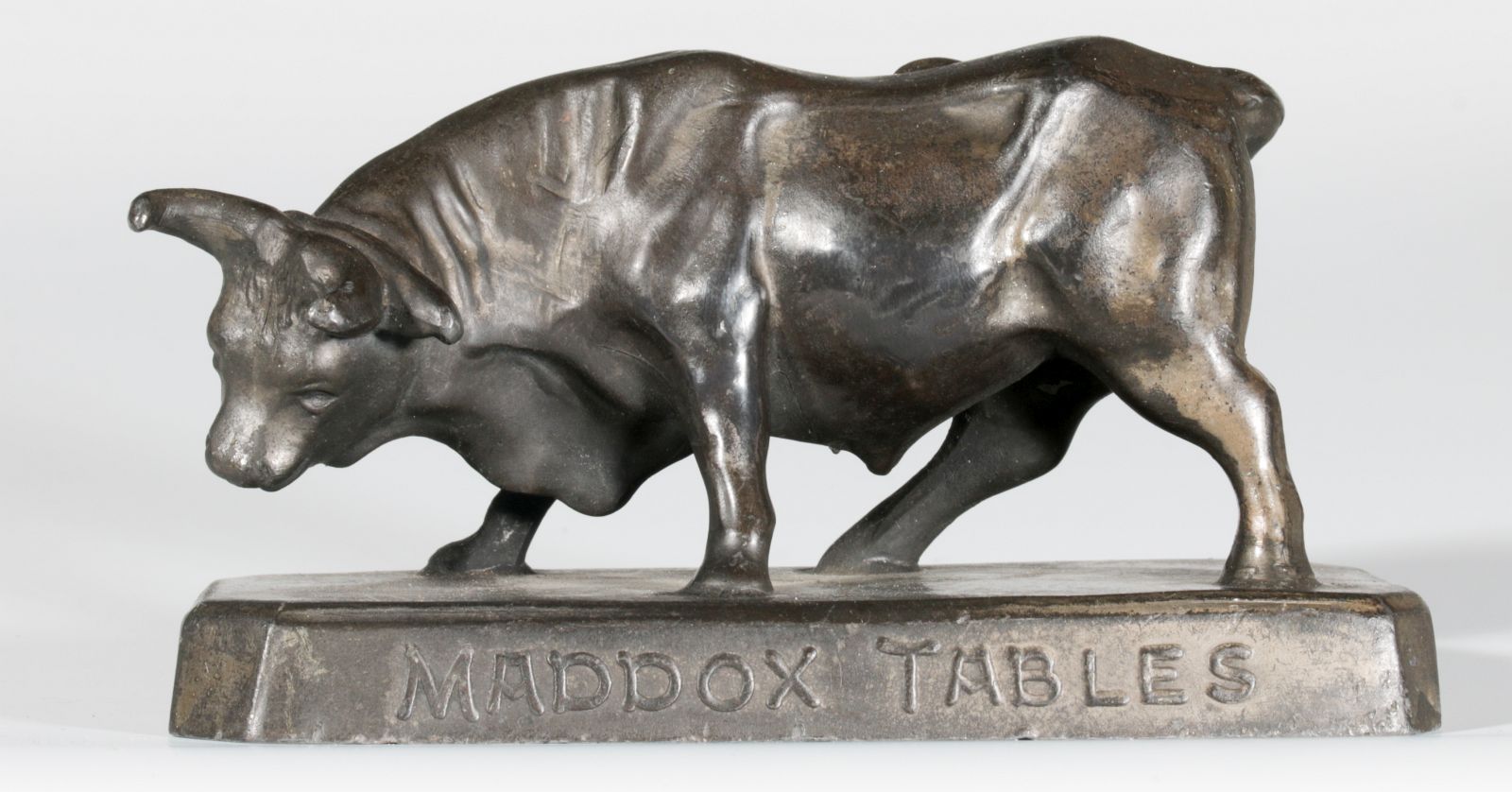 MADDOX TABLES 'BULL' ADVERTISING PAPERWEIGHT
