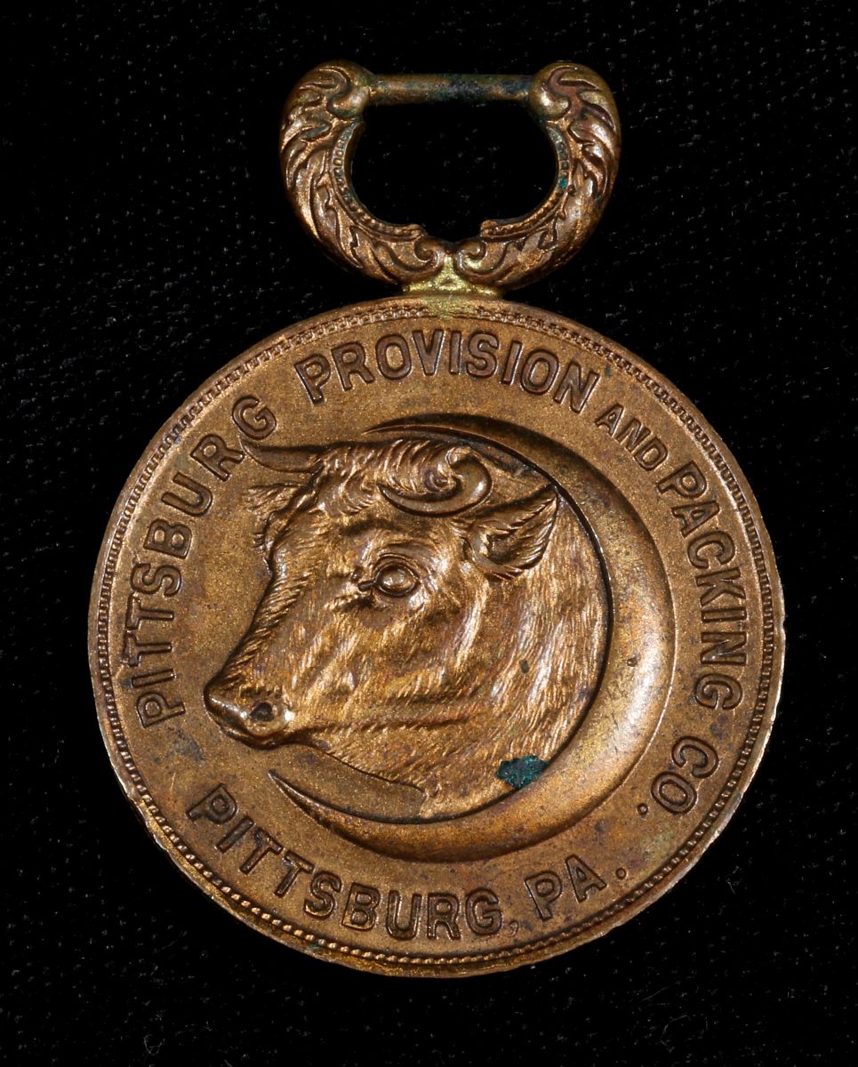 PITTSBURGH PACKING CO. ADVERTISING WATCH FOB
