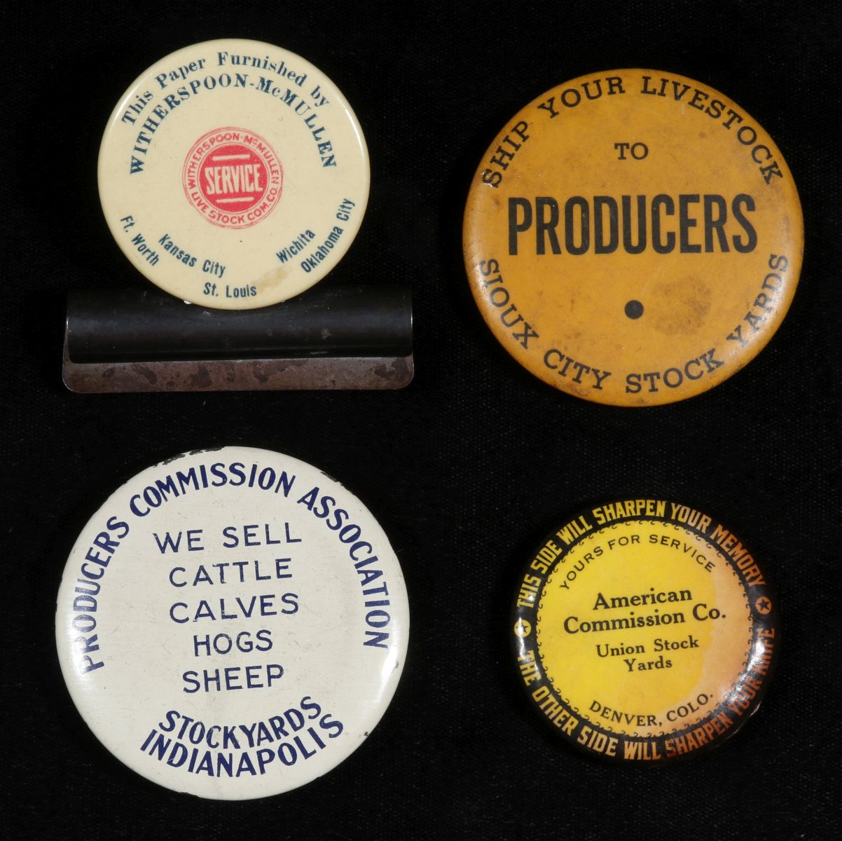A COLLECTION OF ANTIQUE CELLULOID ADVERTISING