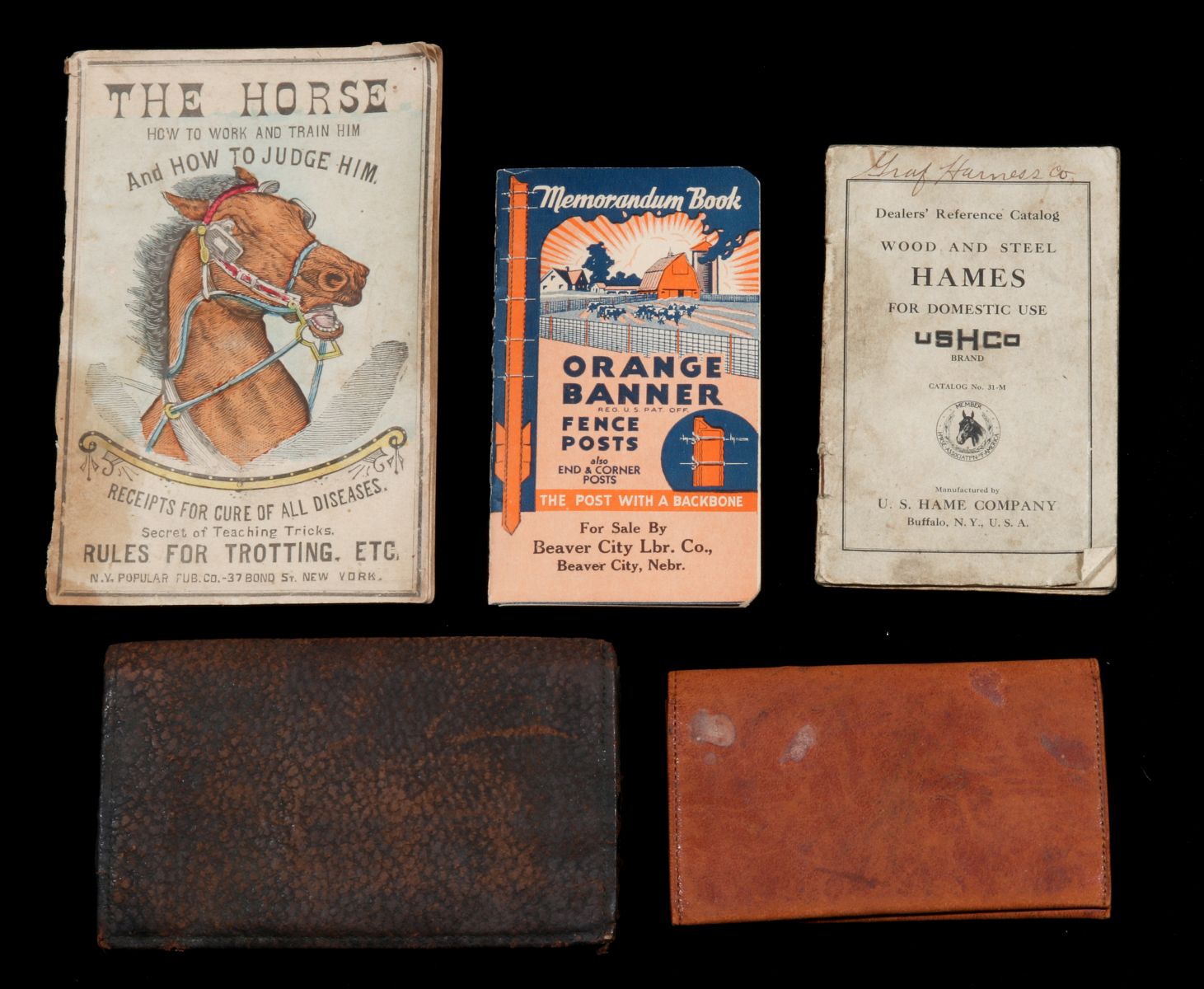 HORSE AND FARM ADVERTISING MISCELLANY CIRCA 1900