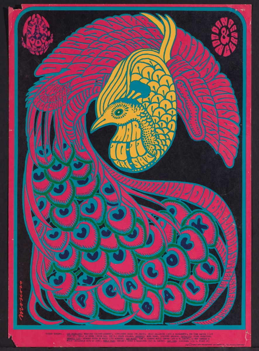 VICTOR MOSCOSO (B.1936) PSYCHEDELIC CONCERT POSTER