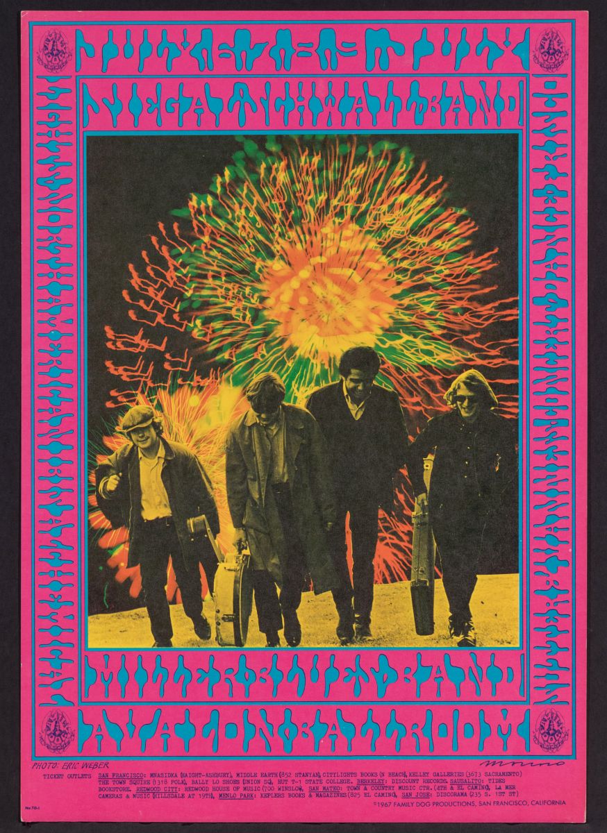 VICTOR MOSCOSO (B.1936) PSYCHEDELIC CONCERT POSTER