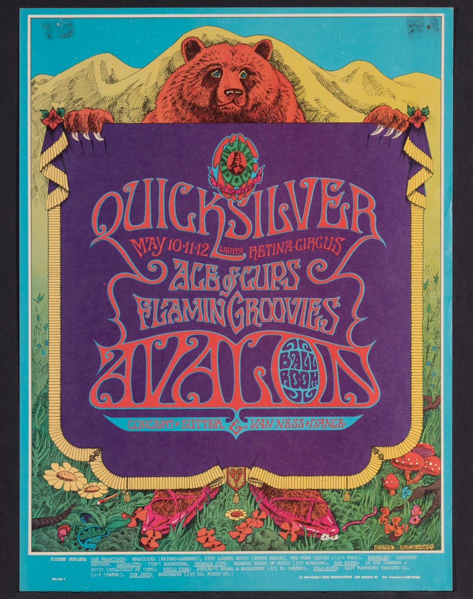 QUICKSILVER MESSENGER SERVICE PSYCHEDELIC POSTER