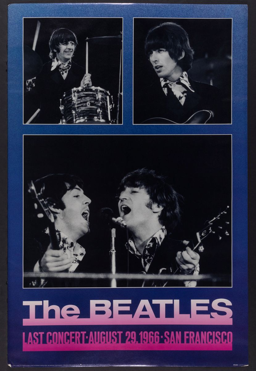 VINTAGE 'THE BEATLES LAST CONCERT' POSTER