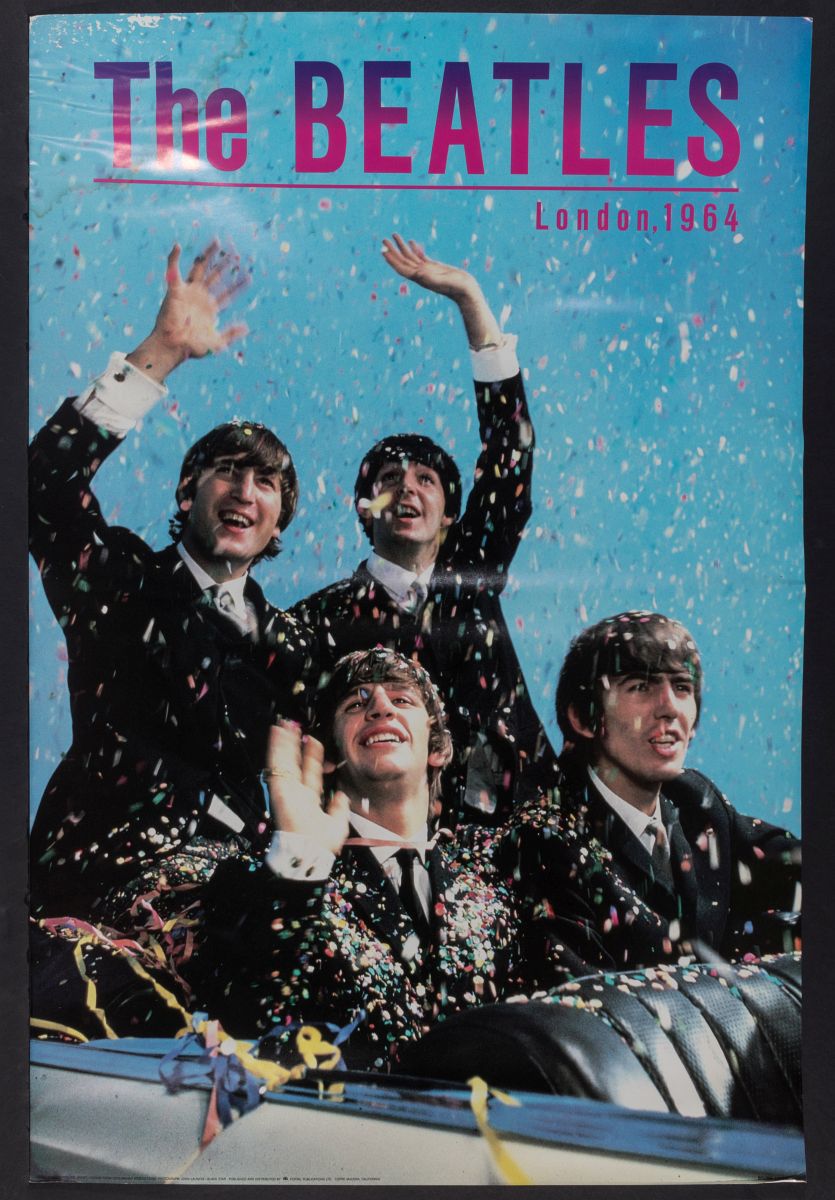 VINTAGE 'THE BEATLES LONDON, 1964' POSTER