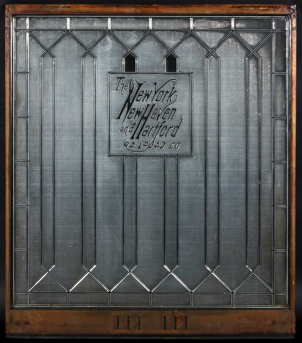 A PULLMAN WINDOW PANEL FOR NEW HAVEN RAILROAD