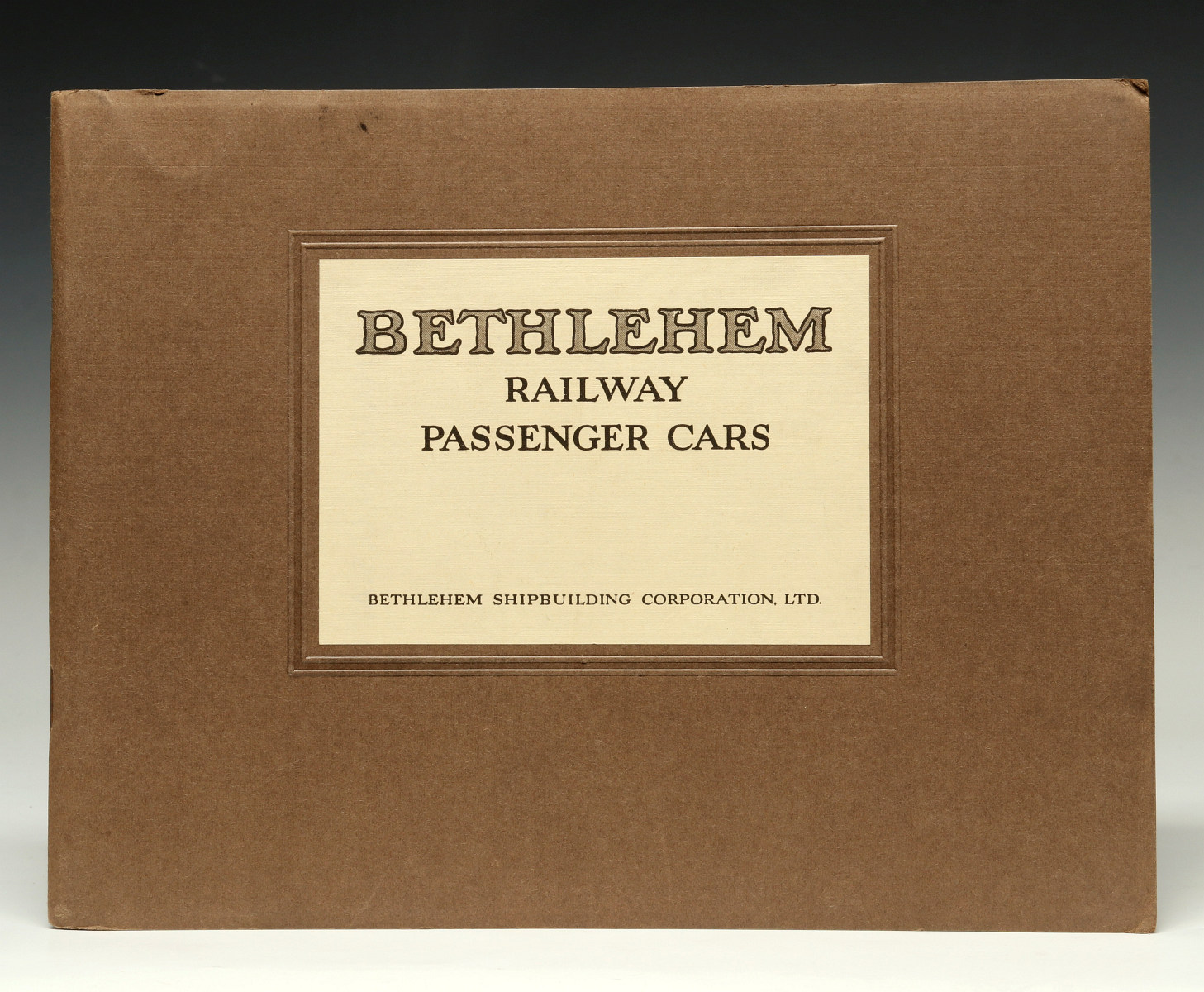 A BETHLEHEM 'RAILWAY PASSENGER CARS' CATALOG, 1922