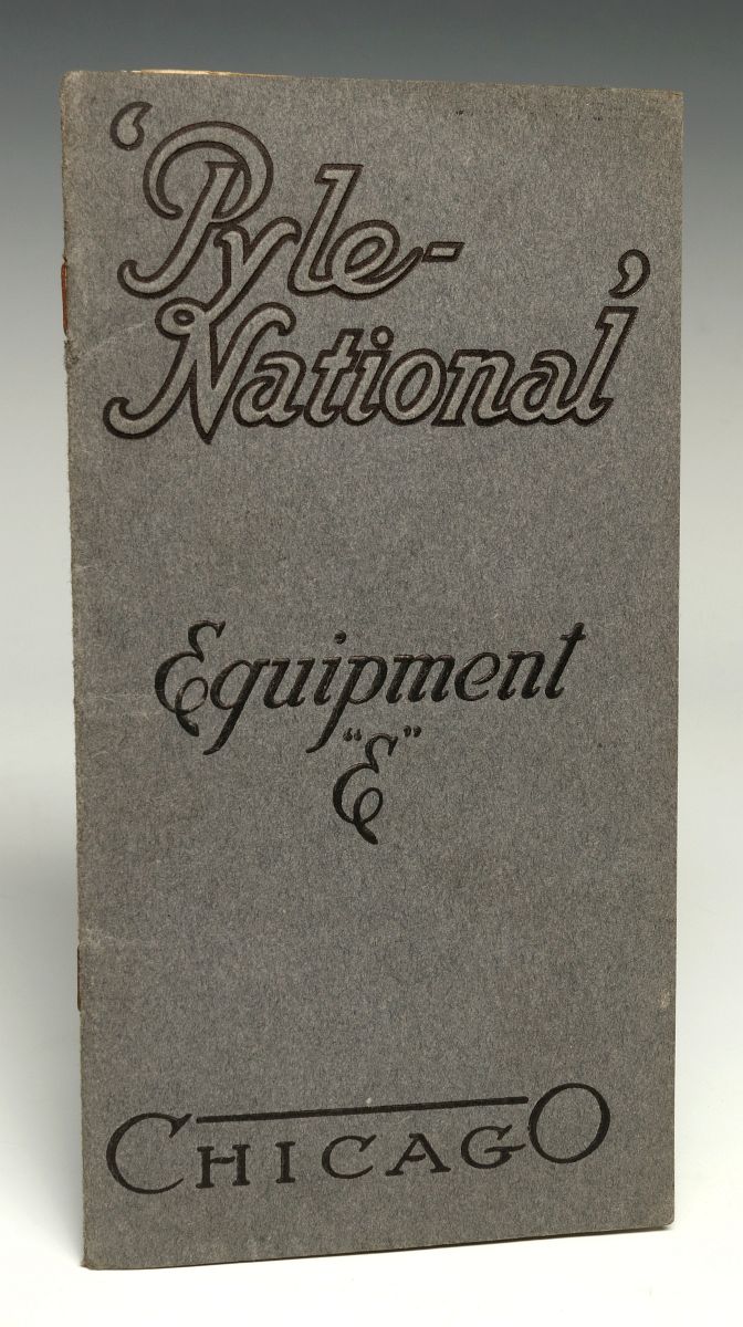 PYLE-NATIONAL ELECTRIC HEADLIGHT MANUAL, C. 1900