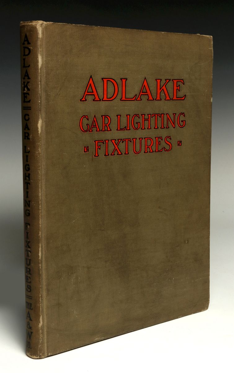 A 1911 ADLAKE CAR LIGHTING FIXTURES CATALOG NO. 12